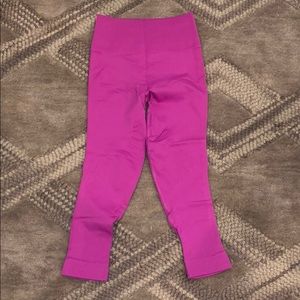 Dark Pink Lululemon Crop Leggings